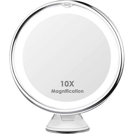Robinet cosmétique LED 10X, tête de Saugnap Starker, rasoir à raser avec miroir sans mélange, barre de direction 360° (1/4)
