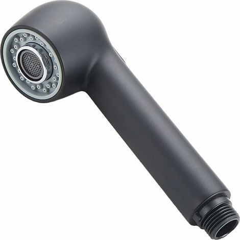 G1/2 Handbrausearmatur, Küchenduschkopf, Ersatzbrause für Badezimmer, mattschwarz (1/5)
