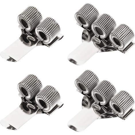 Porte-stylo avec boucle à ressort réglable  4 pinces à stylo en métal pour ordinateur portable et presse-papiers, poche, maison, bureau (1/5)