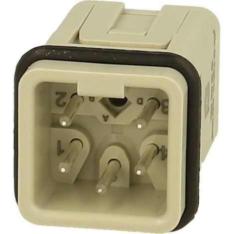 Conector push-in Harting 09200045001 4 polos 10A 230V 400V
