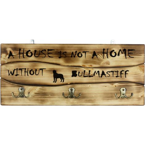 Bullmastiff, porte-vêtements avec un chien, présentoir à médailles, décoration intérieure par Art-Dog (1/5)