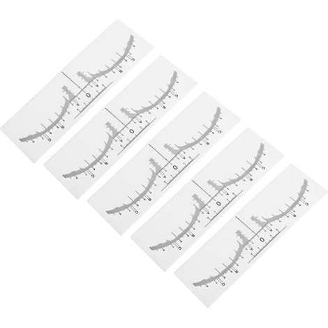 100 pochoirs à sourcils en PVC transparent jetables, gradués, pour microblading et tatouage des sourcils (1/5)