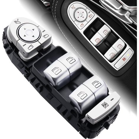 Commande lève-vitre conducteur A2229056800 pour Mercedes Classe C W205 2013-2019 référence A2059056811
