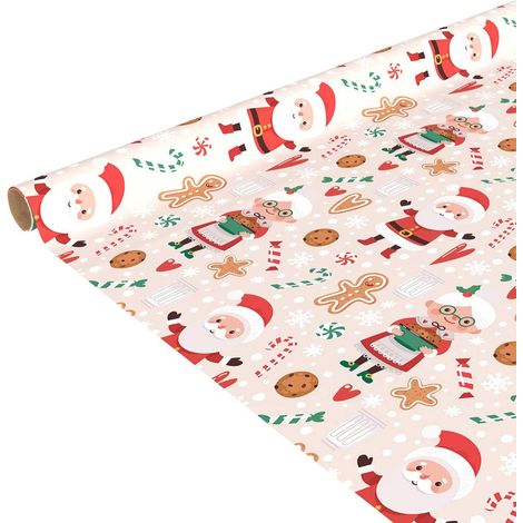 Carta da regalo natalizia con motivi golosi 1000 x 100 cm - Feeric lights & christmas (1/4)
