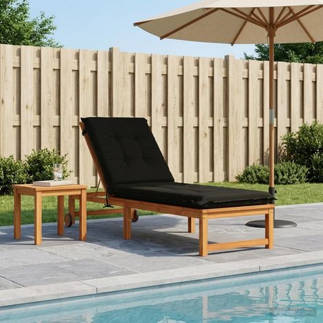Coussin de transat GEMERT 100 % polyester Noir 190 x 60 x 9 cm (1/5)