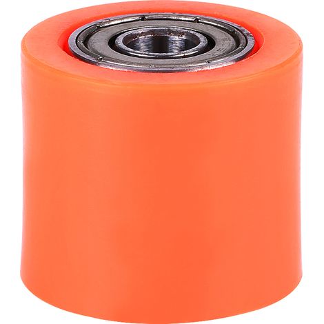 Galet tendeur de chaîne universel de 8 mm, guide-galette, adapté aux motos, motos de motocross et motos de course d'endurance, orange. (1/5)