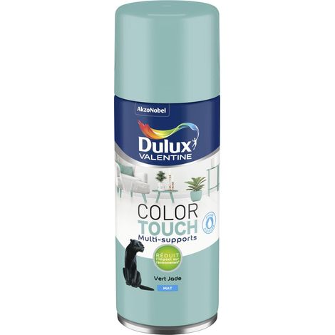 Peinture Aérosol Color Touch - Mat Vert Jade 400 ml - Dulux Valentine