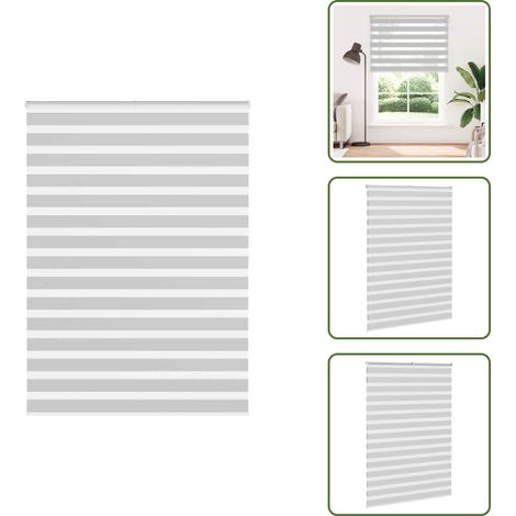 The Living Store Doppelrollo Hellgrau 165x200 cm Stoffbreite 160,9 cm Polyester - Doppelrollo (1/5)