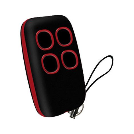 Telecomando universale a 2 canali rosso con 4 tasti, frequenza regolabile da 280 a 900 MHz, compatibile con cancelli, porte per garage, tapparelle e illuminazione – copia facile senza programmazione