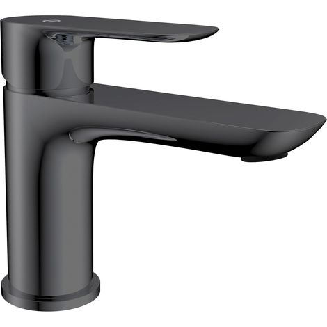 Grifo de Lavabo Modelo CASSIO Fabricado en Latón Monomando Acabado en Titanio