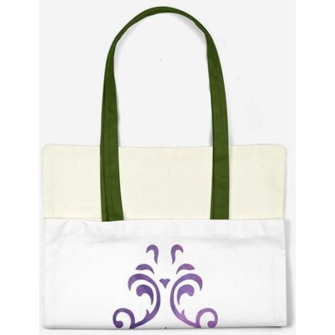 Sac Shopping - Coton Réutilisable - 34x40 cm - Anses 30 cm - Pour Courses Et Transport Quotidien - 1 Pièce (1/4)
