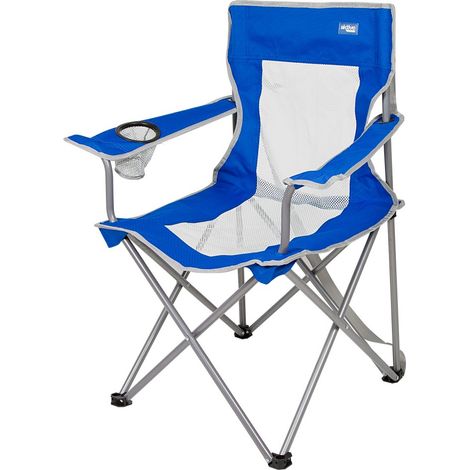 Aktive Silla plegable de camping azul y gris cómoda (1/5)