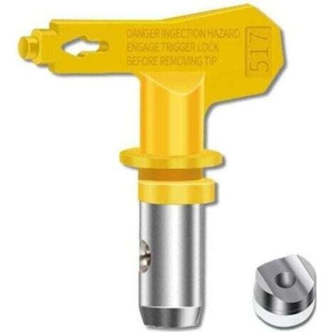 Buse Airless Buse Pistolet Airless Haute Pression et Résistance Thermique Lot de 6 Joints Buses Airless Compatible avec Pistolets à Peinture Graco Titan Wagner etc (Tapez 515,517,519,521,523,525),TRIM (1/4)