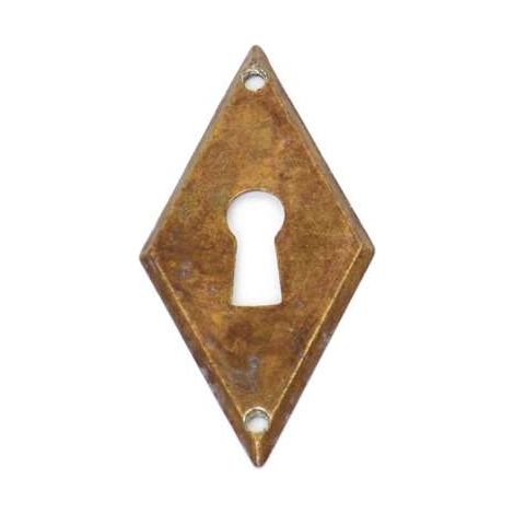 Bocchetta rombo patinato antico 28 x 55 mm