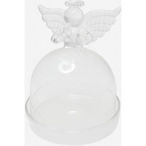 Bonbonnière en Verre Transparent - Petit Plat Rond pour Douceurs - 5,5 x 5,5 x 6,5 cm - PANGIVO (1/5)