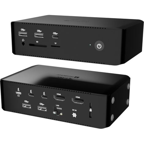 i-tec Thunderbolt5 Quattro Display Docking Station, 5x USB, 2.5 GLAN + Power Delivery 140W (1/4)