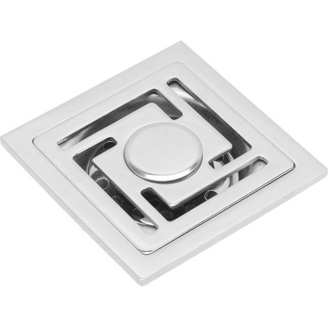 Bouche d'égout carrée en acier inoxydable à grand débit pour salle de bain, cuisine, garage et balcon