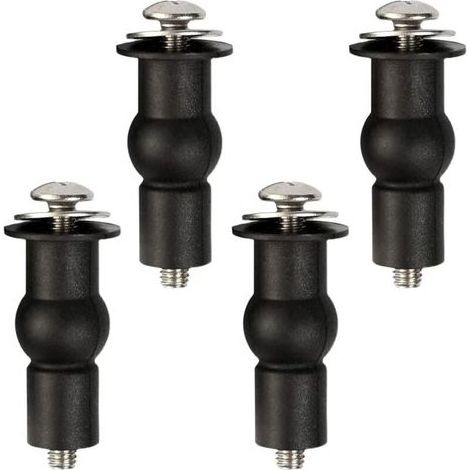 Serbia – Kit de fixation pour WC en caoutchouc et acier inoxydable – Vis d'expansion et boulons – Compatible ouvertures 13 à 18 mm (1/5)