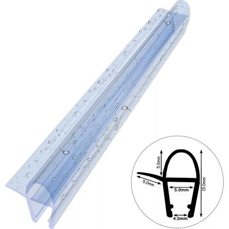 Joint de cabine de douche D10 4-5 mm, bande d'étanchéité de 50 cm (1/4)