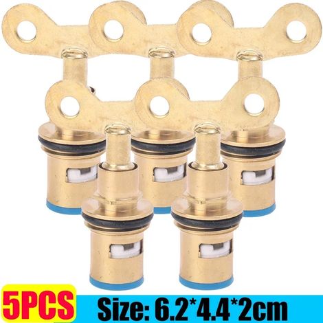 Cartouches de remplacement universelles en cuivre pour robinet de cuisine et salle de bain, avec clés, pour système de valve rapide. Accessoires inclus.