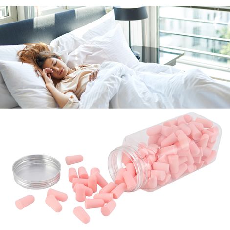 Bouchons d'oreilles antibruit, bouchons d'oreilles en mousse, bouchons d'oreilles antibruit et isolants sonores, bouchons d'oreilles à rebond lent pour le sommeil, roses. (1/5)