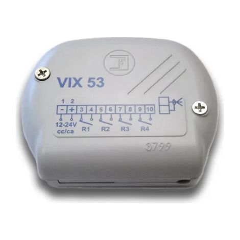 Récepteur radio externe FADINI VIX 53/1 R 5310L 868 MHz à code tournant (1/2)