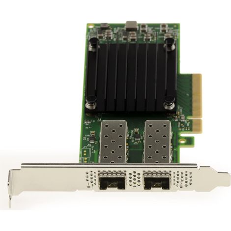 Elfcam® - 25Gb Carte Réseau PCIe avec Chipset NVIDIA Mellanox ConnectX-5, 25GbE Adaptateur Ethernet PCI Express 3.0 X8 à 2 Ports SFP28 pour Windows Server/Windows/Ubuntu
