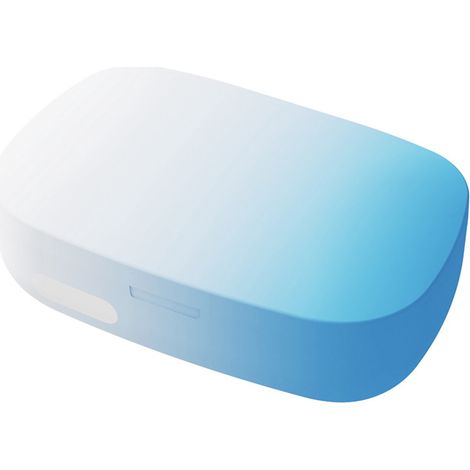 Pulitore per lenti a contatto a ultrasuoni bianco-blu - Pulitore automatico per lenti con sterilizzazione a luce blu - Custodia per lenti a contatto portatile - Compatto e ricaricabile per l'uso qu... (1/5)