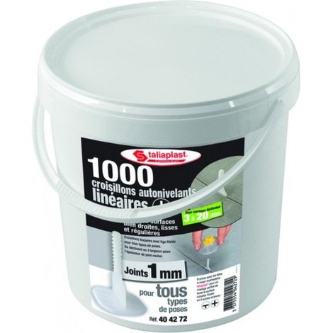 SOFOP TALIAPLAST - Croisillons auto-nivelants lineaires 1 mm (1000 pieces) (1/2)