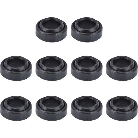 10 pièces palier sphérique lisse radial roulement à billes à gorge profonde ensemble kit accessoires en acier chrome haut carbone noir blanc aléatoire GE10ES 10x19x9 mm pour équipement cylindre hydrau (1/5)