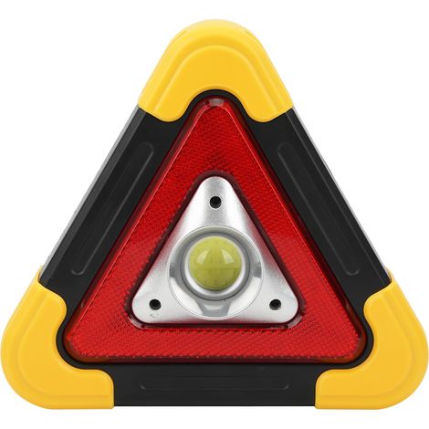 Triangle de Sécurité LED Clignotant, Lampe d'Alerte Multifonction pour Voiture, Signal d'Urgence