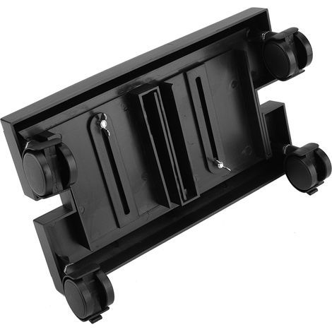 Removable CPU Stand with Brake - Computer Tower Storage Rack (Black) (1/5)