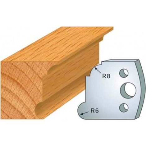 Leman - Jeu de 2 fers profilés acier Ht.40 mm N°053