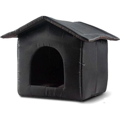 Maison pour chat d'extérieur imperméable et chaude. niche-lit pour chat. maison pour chat amusante. pliable et lavable (1/5)