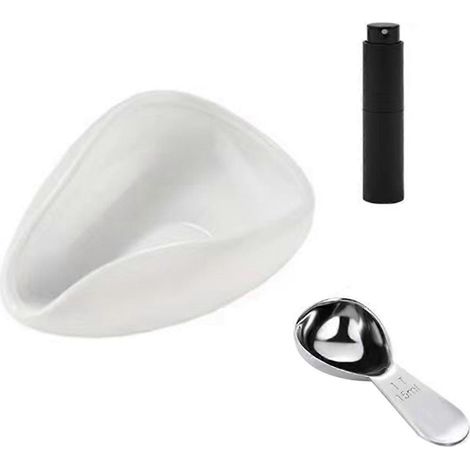 Ensemble doseur à café en grains (cuillère et bouteille), blanc (1/5)