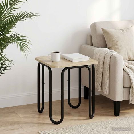 vidaXL Mesa de centro Roble Sonoma 40 x 40 x 45 cm (1/5)