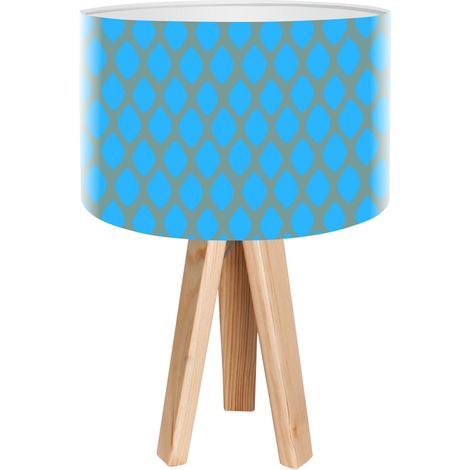 Lampe de chevet stamps foto-004 - Bois clair, blanc (1/3)
