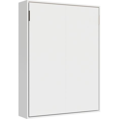 Versia 160 Lit double vertical escamotable blanc