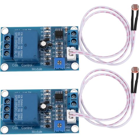 2 Modules de Résistance Photosensible 5 V XH-M131 Module de Contrôle de La Lumière Interrupteur de Contrôle de La Lumière Module de Relais de Photorésistance Contrôle Automatique (1/5)