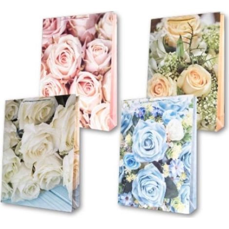 Sac décoratif laminé PL-9 grandes roses