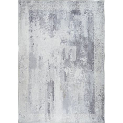 Tapis Vintage Motif Vintage "Galaxy V" Beige & Gris 80 x 150 cm (1/5)