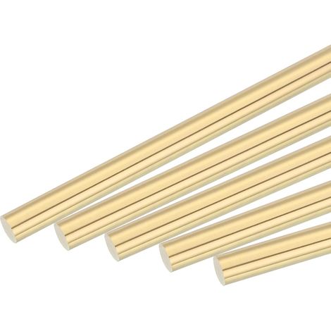 Pack De 10 Barre Ronde Pleine En Laiton Diamètre 4.5mm/0.18 Pouce (1/5)