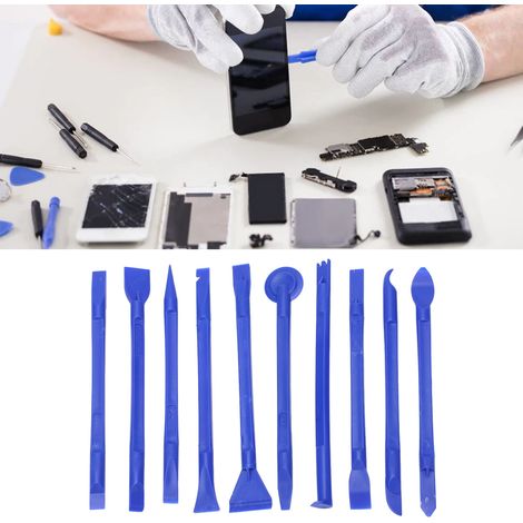 Outils de réparation électronique, pied de levier, pied de levier multifonctionnel, 10 jeux à vendre, bleu. (1/5)