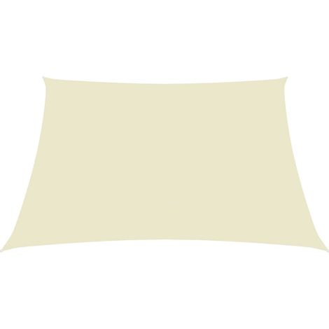 Vela de sombra rectangular de tela Oxford 6 x 7 m crema 020009736