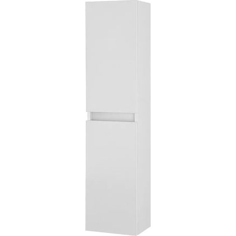 Colonna bagno sospesa 125 rovere bianco con ante reversibili Nadia (1/5)