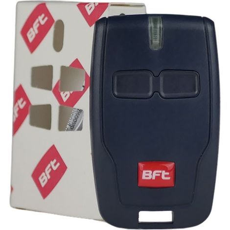 BFT – Pack de 2 télécommandes 2 canaux – Compatible récepteurs CLONIX – Fréquence 433,92 Mhz – Alimentation 12V – Pour portails et portes de garage