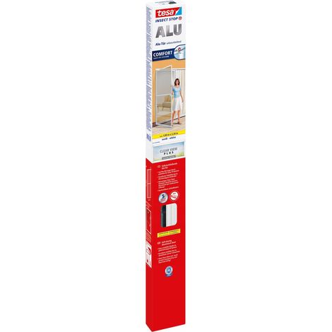 Telaio per zanzariera TESA per portefinestre, zanzariera in alluminio 1x2,2m bianca (1/5)
