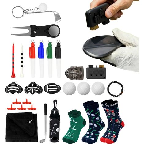 Calendario de Adviento de Navidad Calendario de Adviento de Golf de 24 Días - Accesorios de Golf - Para Hombres, Golfistas, Principiantes, Interiores, Exteriores, Fiestas y Hogar (1/5)