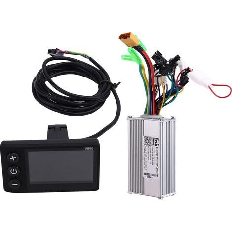 Contrôleur de Vélo Électrique Contrôleur sans Balais V890 Écran LCD 350W Pièces de Vélo Électrique 24-48V 350W (1/5)