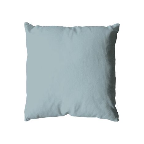 Coussin uni en polyester déhoussable Gris clair 40x40 cm